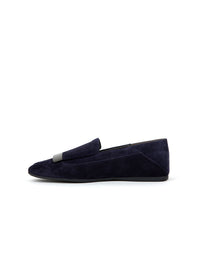 Mocassins Sr1 avec ornement métallique en daim - Indigo