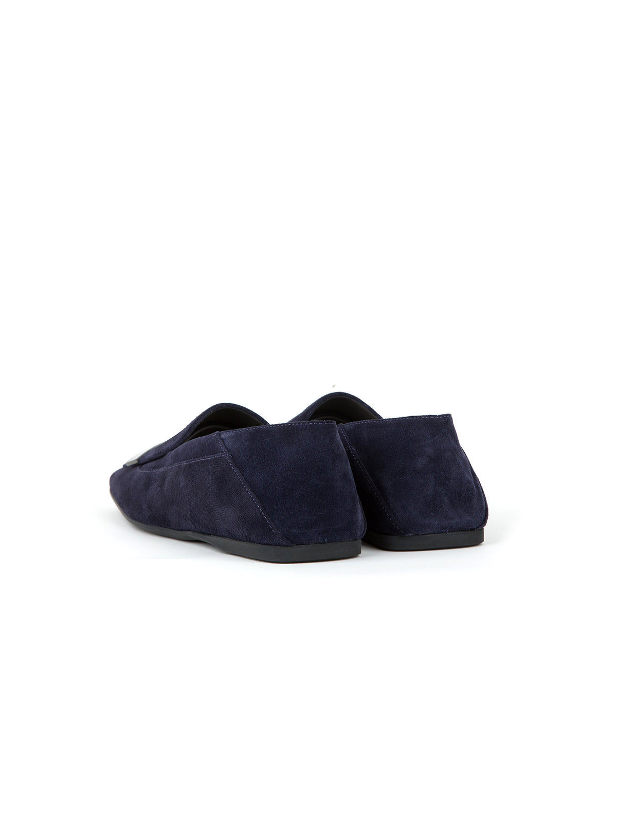 Mocassins Sr1 avec ornement métallique en daim - Indigo