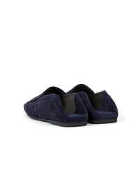 Mocassins Sr1 avec ornement métallique en daim - Indigo