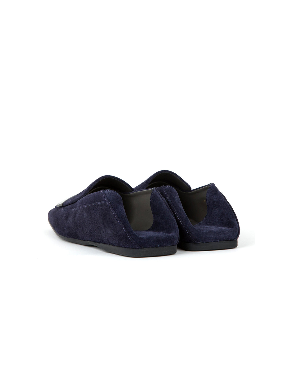 Mocassins Sr1 avec ornement métallique en daim - Indigo