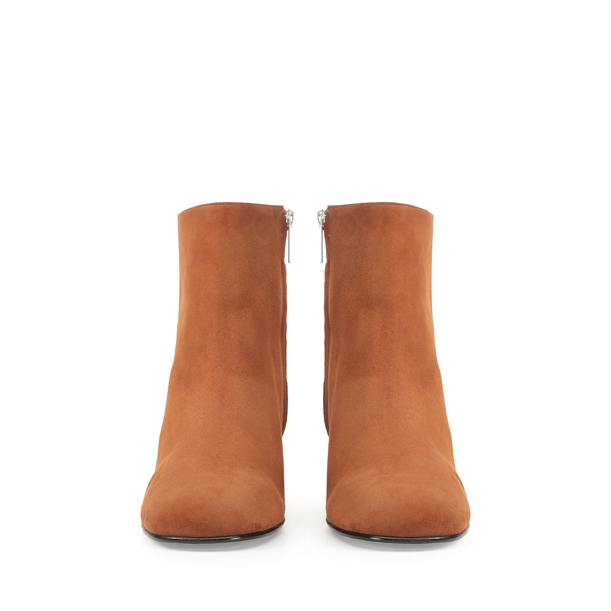 BOTTINES EN DAIM ROUGE
