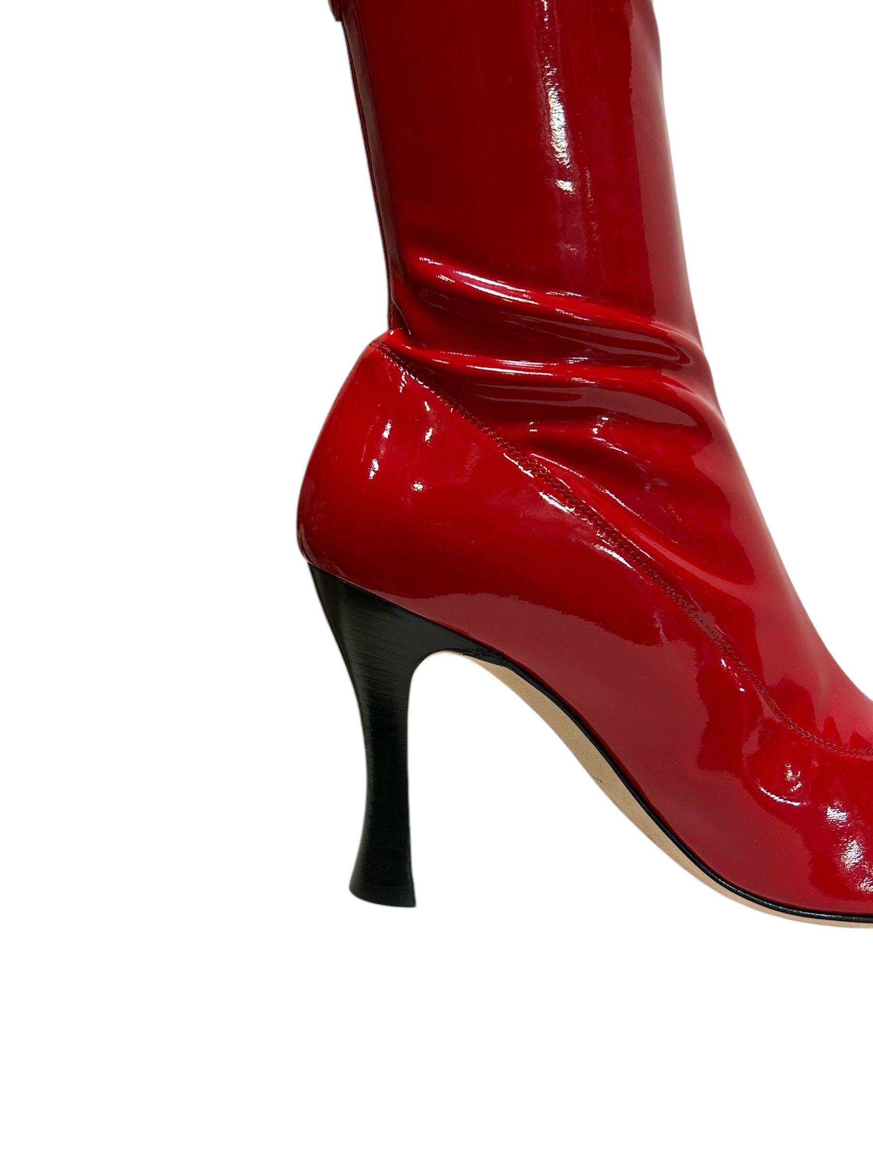 Bottines à talons Sr Tara 90 en vinyle - Carminio