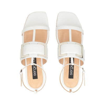 Sr Prince flat sandals - Bianco Delicate