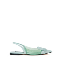 Slingbacks plates à bride en cuir - Agave
