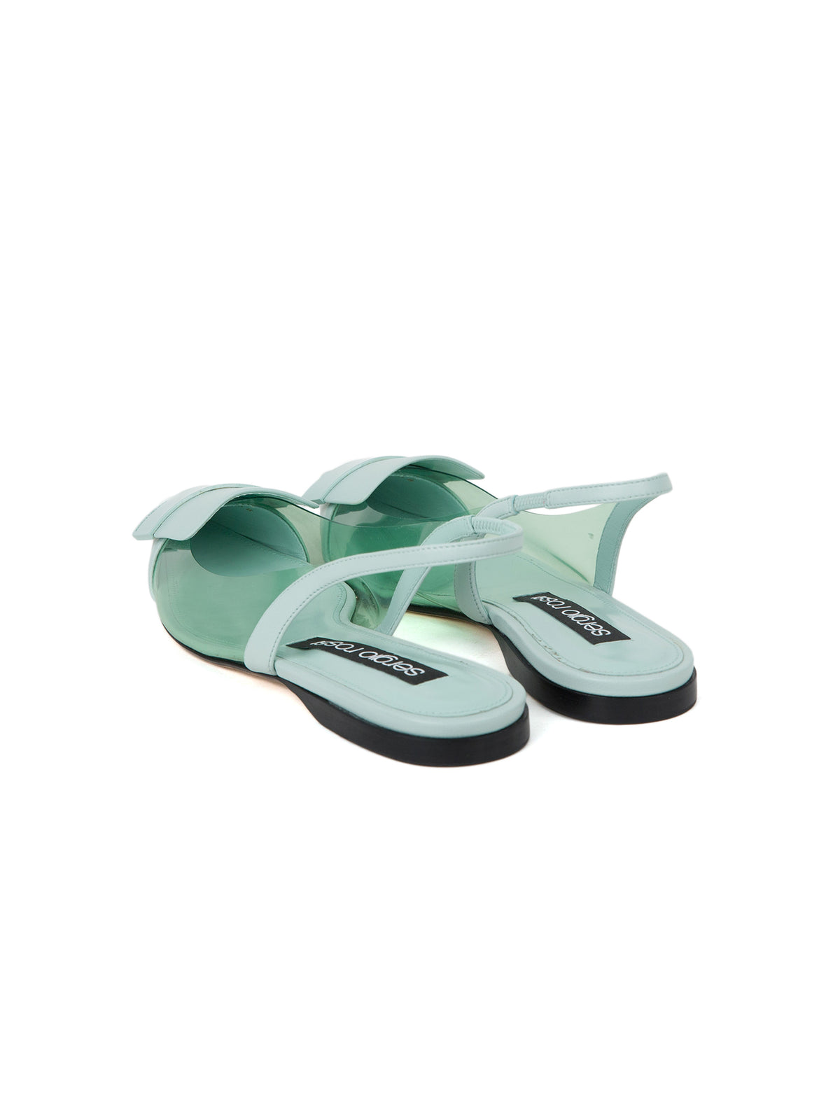 Slingbacks plates à bride en cuir - Agave