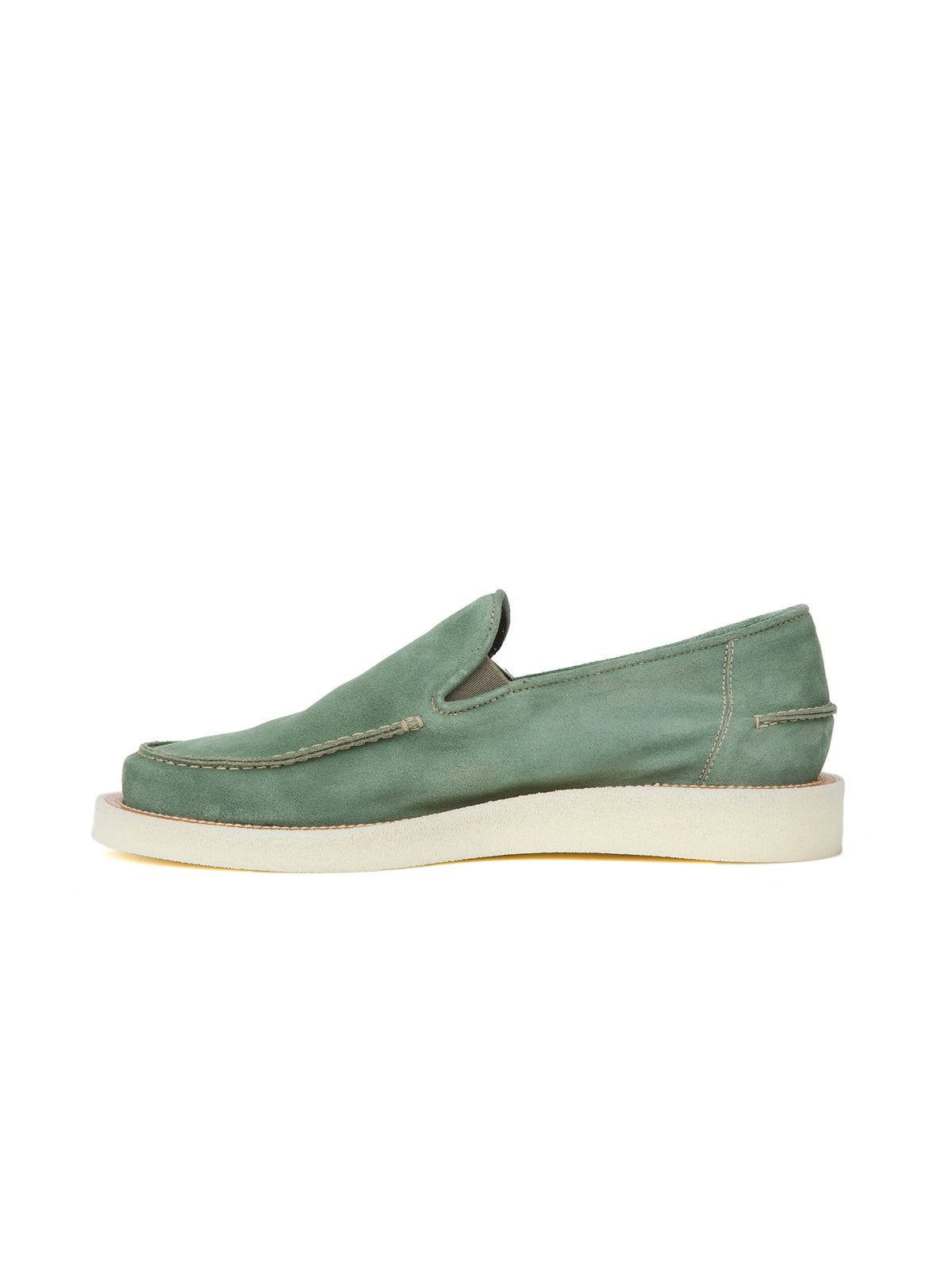 Mocassins à couture visible en daim - Agave