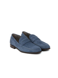 Mocassins avec gravure en daim - Dress Blue