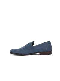 Mocassins avec gravure en daim - Dress Blue