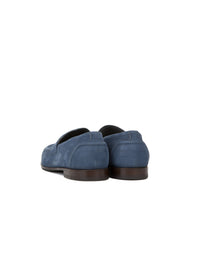 Mocassins avec gravure en daim - Dress Blue