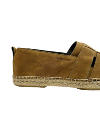 Espadrilles tressées en daim - Caramel