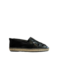 Espadrilles tressées en cuir - Nero