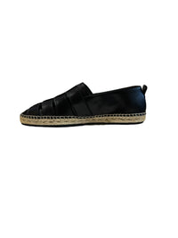Espadrilles tressées en cuir - Nero