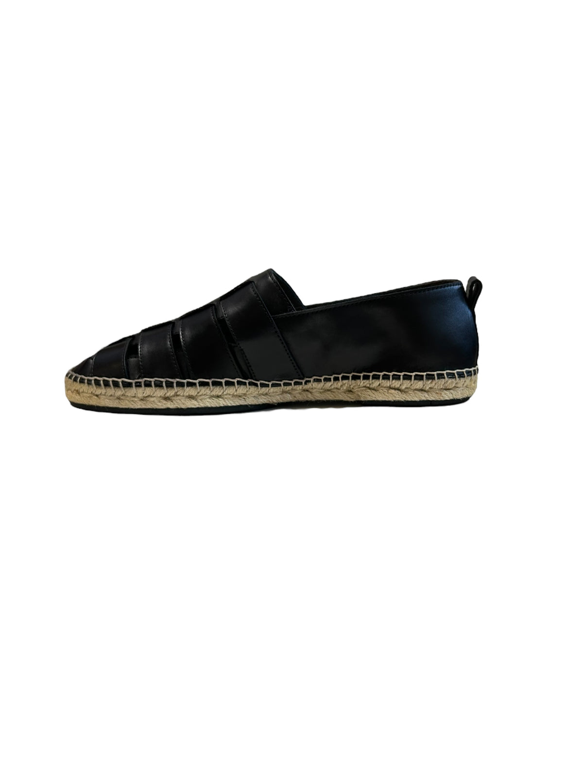 Espadrilles tressées en cuir - Nero