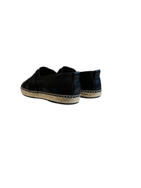 Espadrilles tressées en cuir - Nero