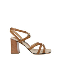 80 heel sandals with leather criss-cross straps - Sella