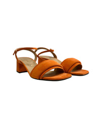 Sandales à talons Gruppo A 45 en daim - Paprika