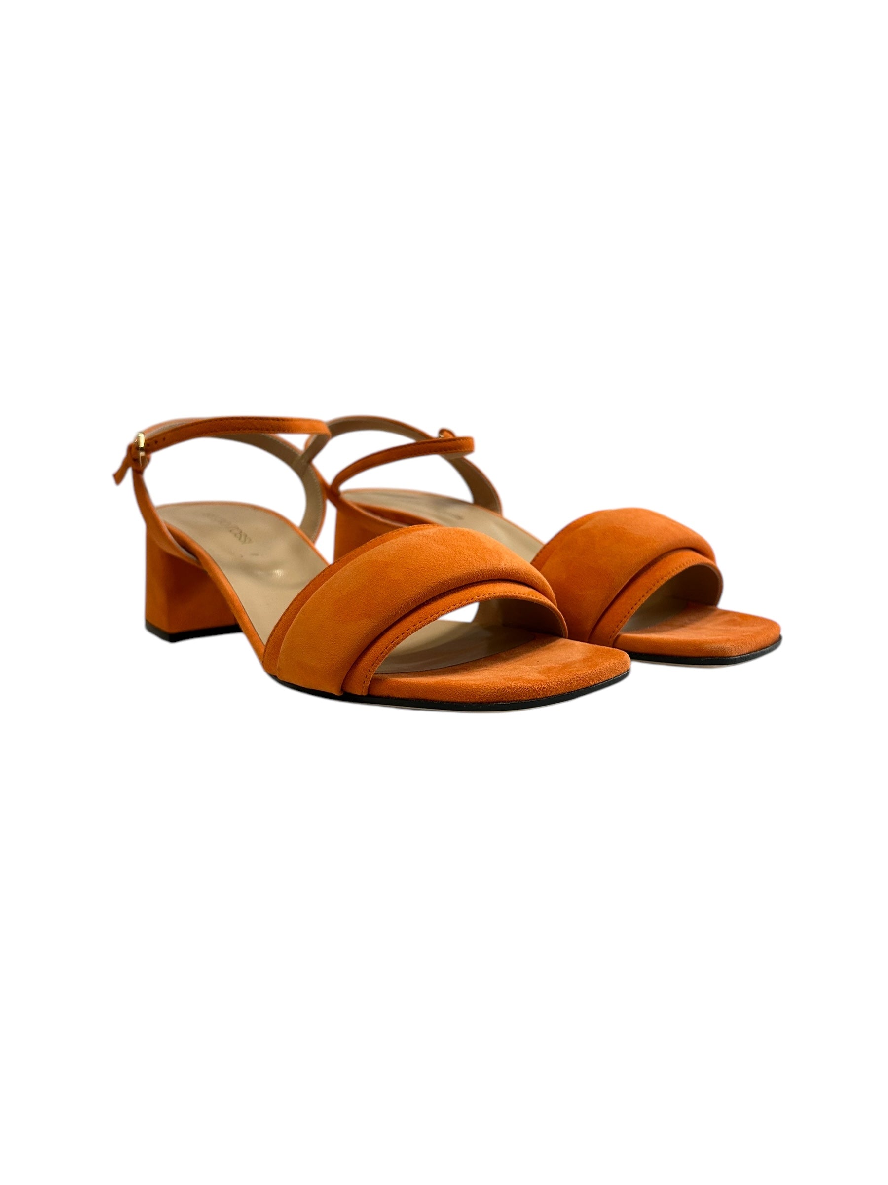 Sandales à talons Gruppo A 45 en daim - Paprika