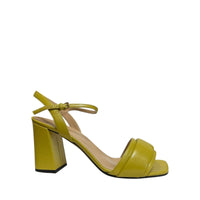 Sandales à talons Gruppo A 80 en cuir - Lemon