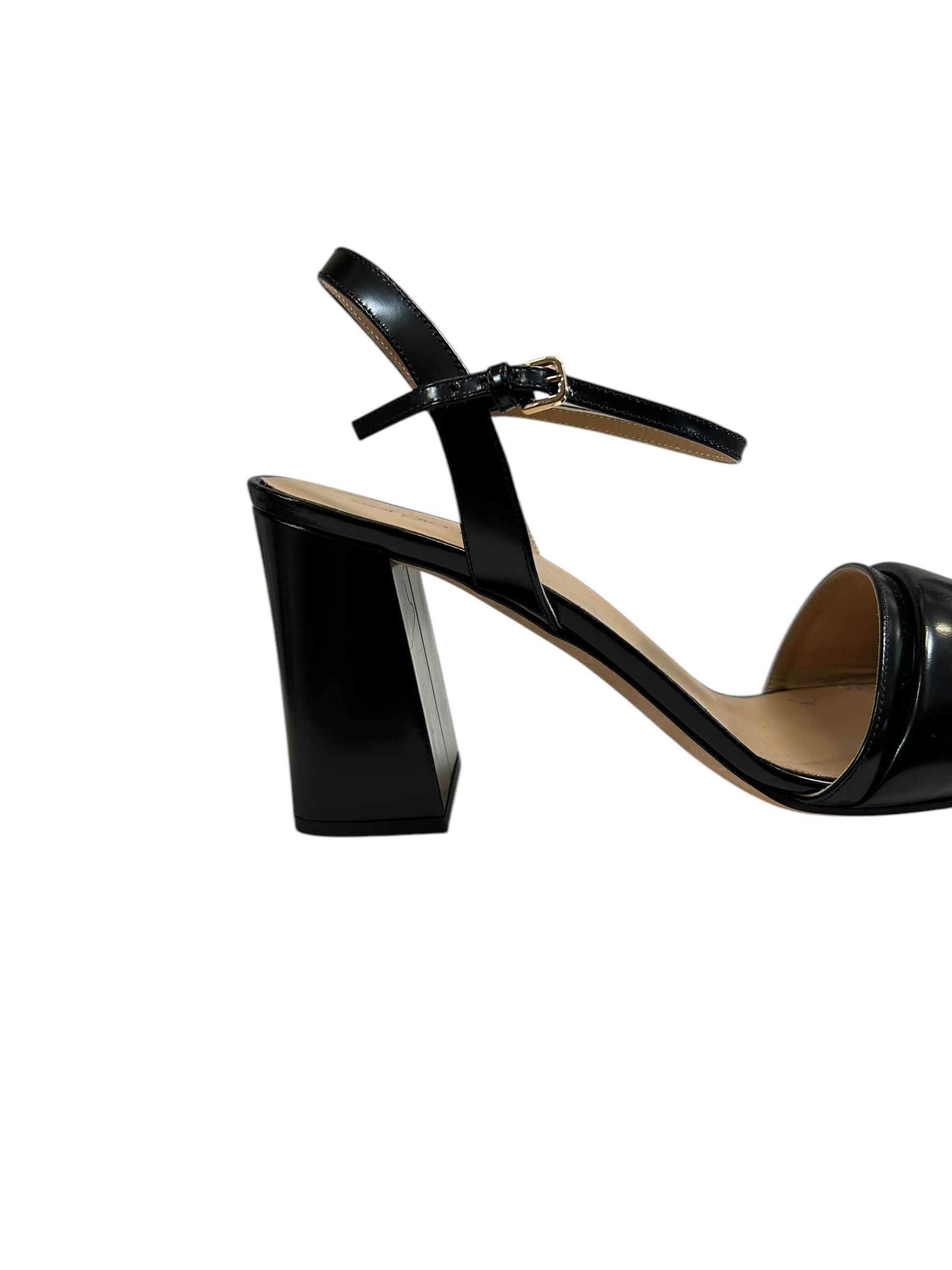 245€   Sandales à talons 80 en cuir - Nero