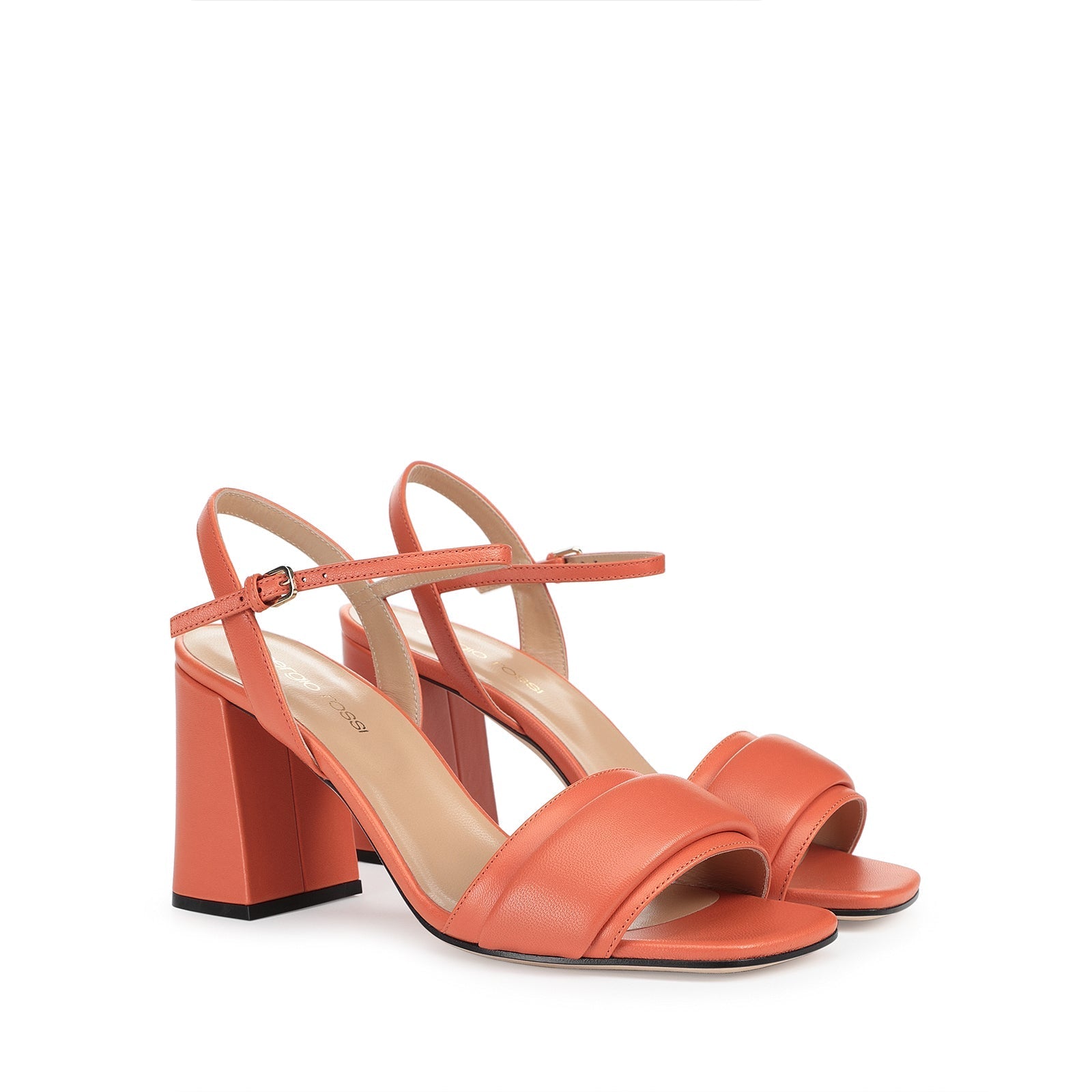 Gruppo A 80 heeled sandals - Paprika