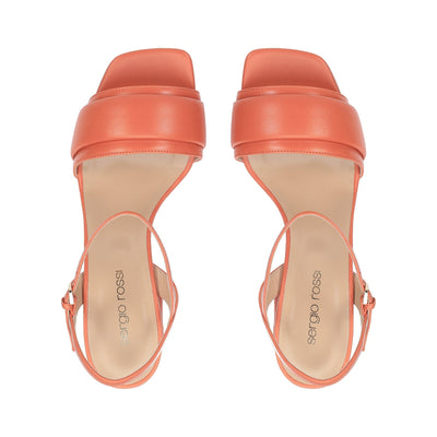 Gruppo A 80 heeled sandals - Paprika