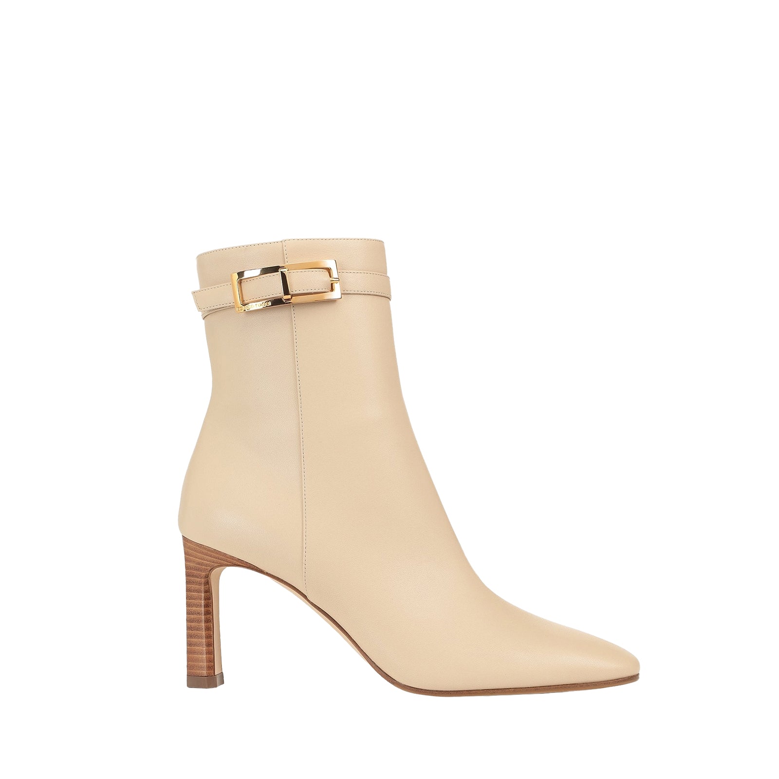Bottines Sr Nora 80 en cuir - Chalk