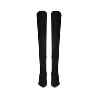 Cuissardes Sr Halima 90 en daim - Nero