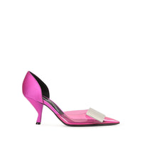 Escarpins Sr Miroir 75 en soie - Dragon Fruit