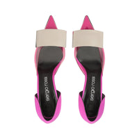 Escarpins Sr Miroir 75 en soie - Dragon Fruit