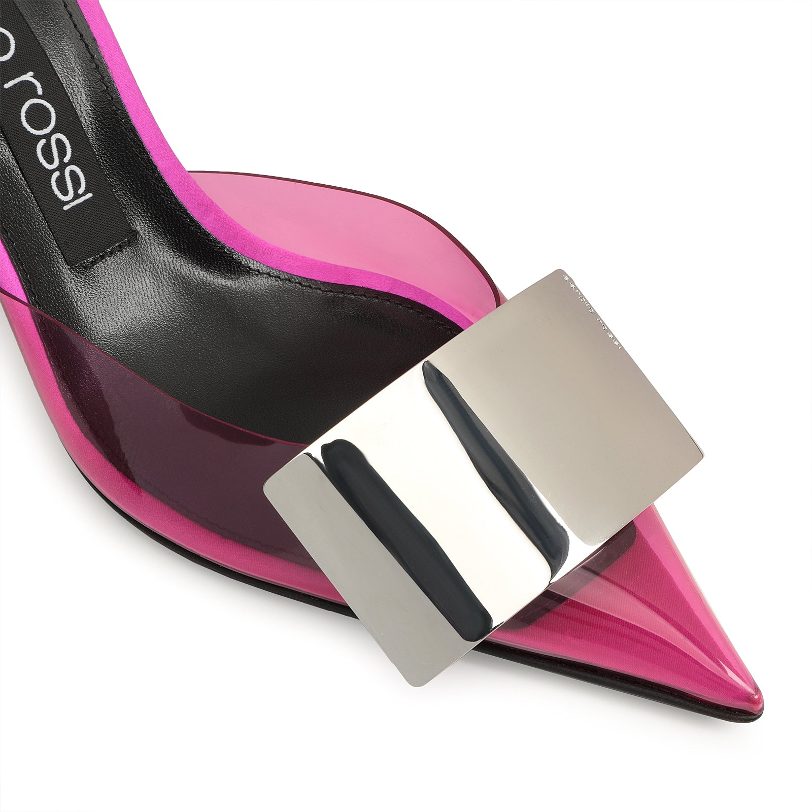 Escarpins Sr Miroir 75 en soie - Dragon Fruit