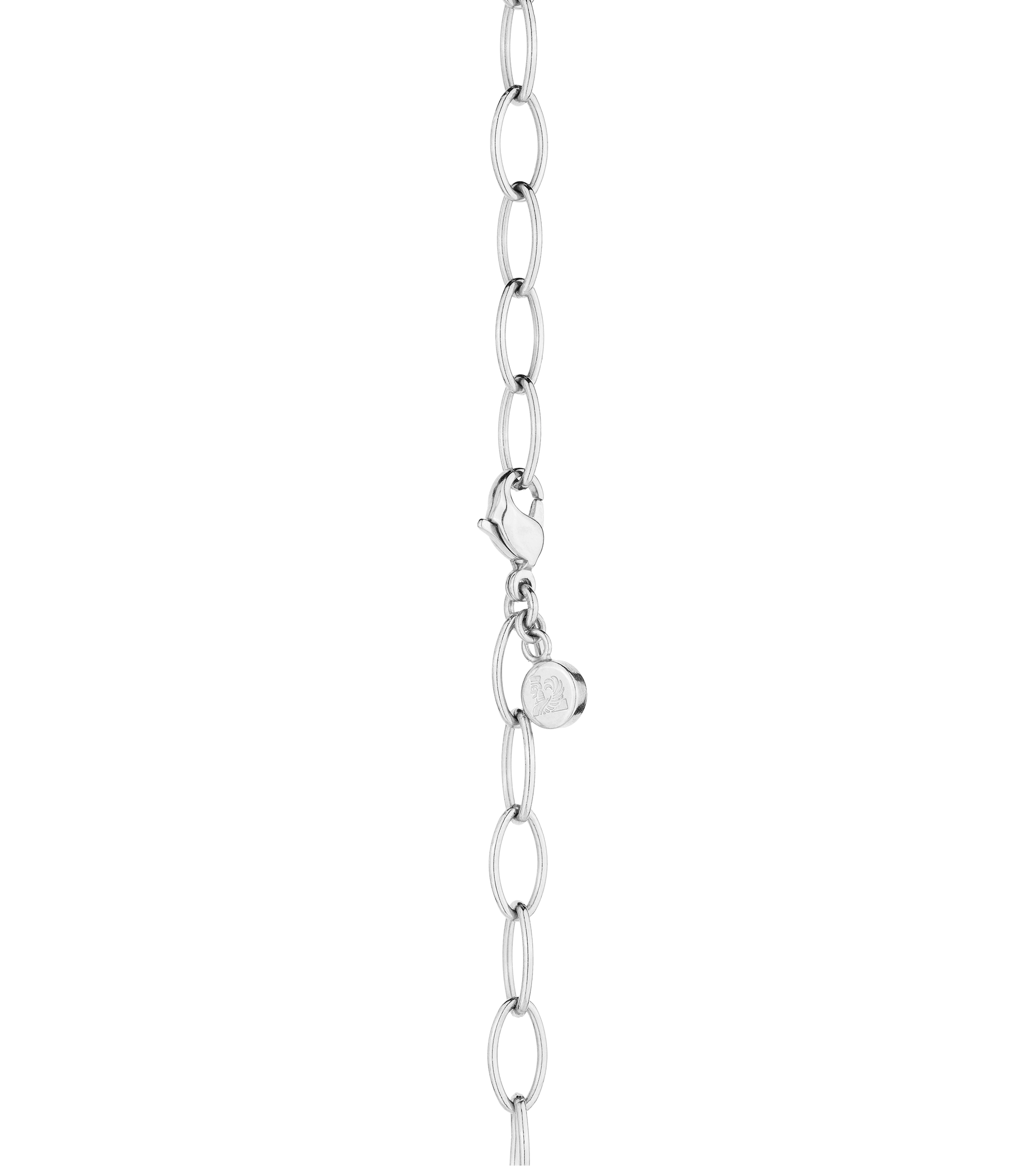 Chaîne Anchor en émail et plaqué au rhodium - Argent