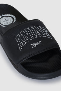 23qty RELIQUAT 50€ / Reebok x ANINE BING Classic Slides - BLACK/WHITE