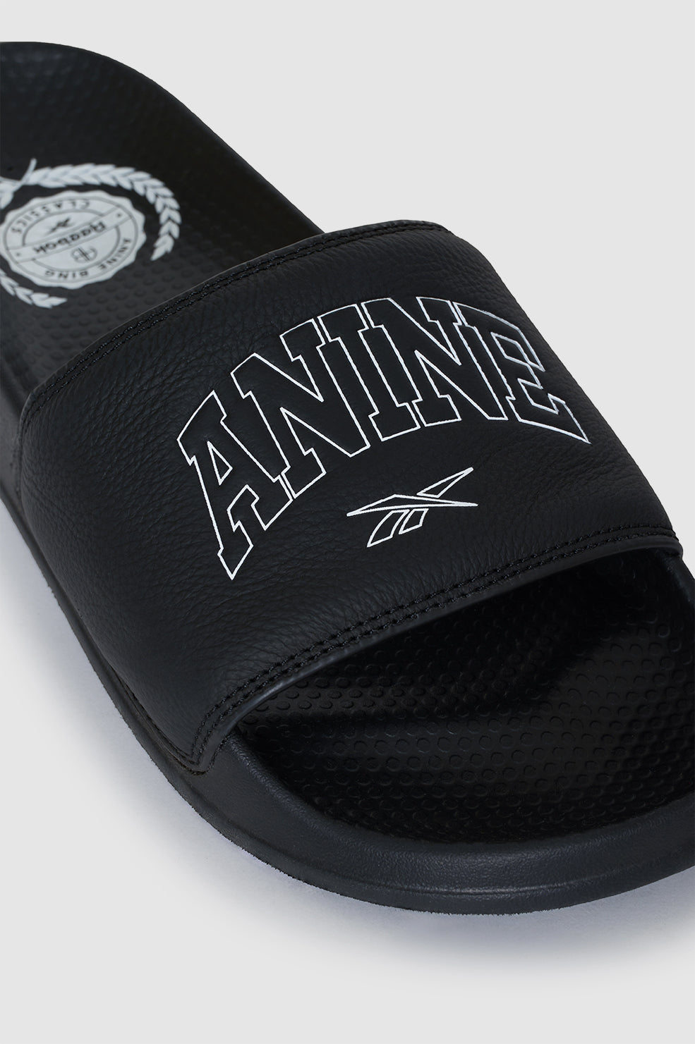 23qty RELIQUAT 50€ / Reebok x ANINE BING Classic Slides - BLACK/WHITE