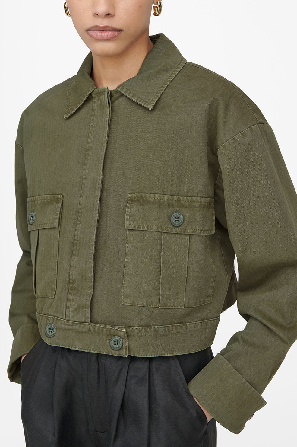 1qty NEW / ADRIANA JACKET - ARMY GREEN