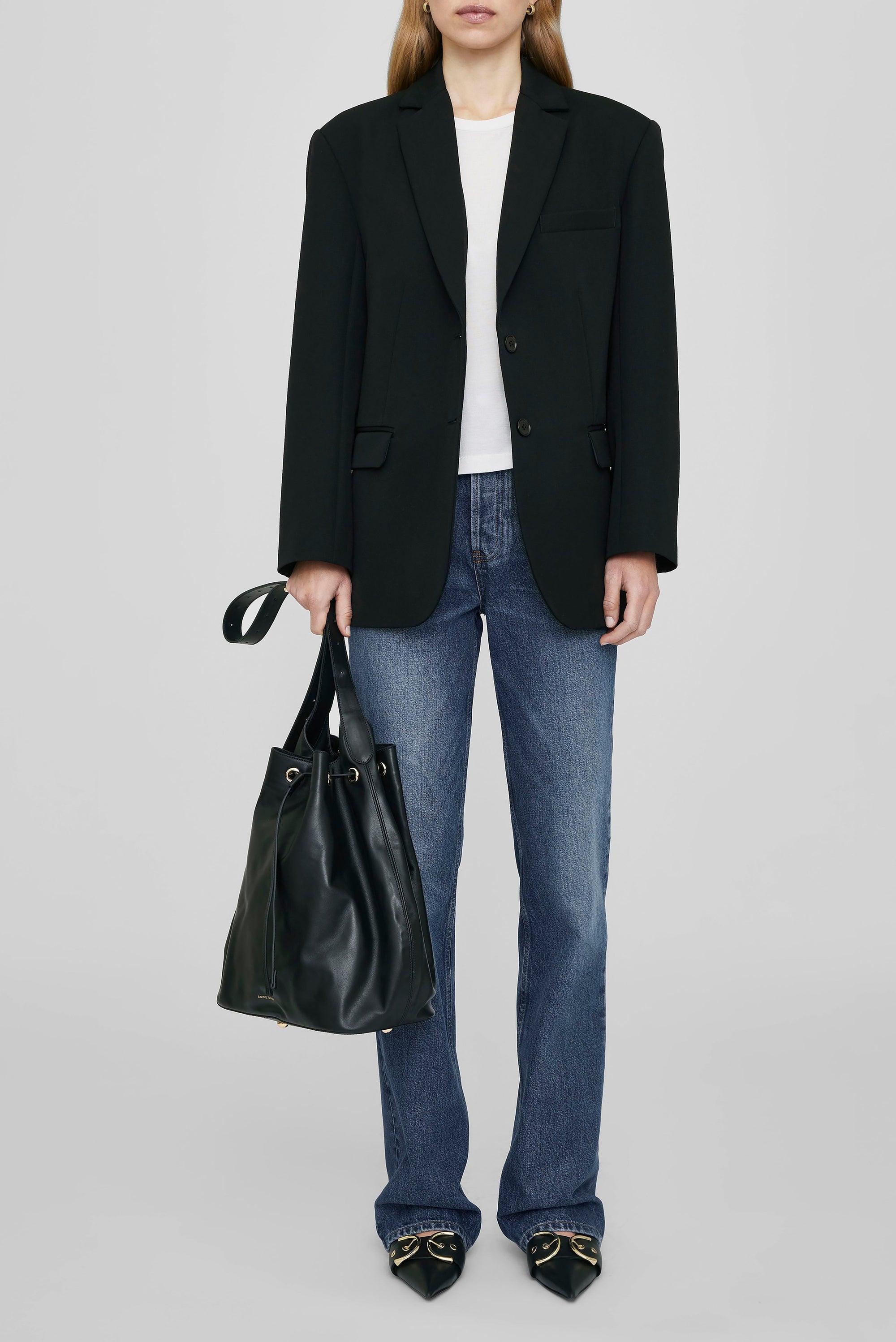 ALANA BUCKET BAG - BLACK