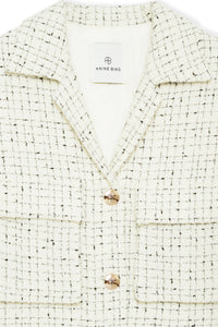 17qty RELIQUAT 120€ / ALDEN DRESS - CREAM AND BLACK TWEED