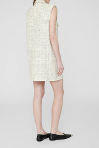 17qty RELIQUAT 120€ / ALDEN DRESS - CREAM AND BLACK TWEED