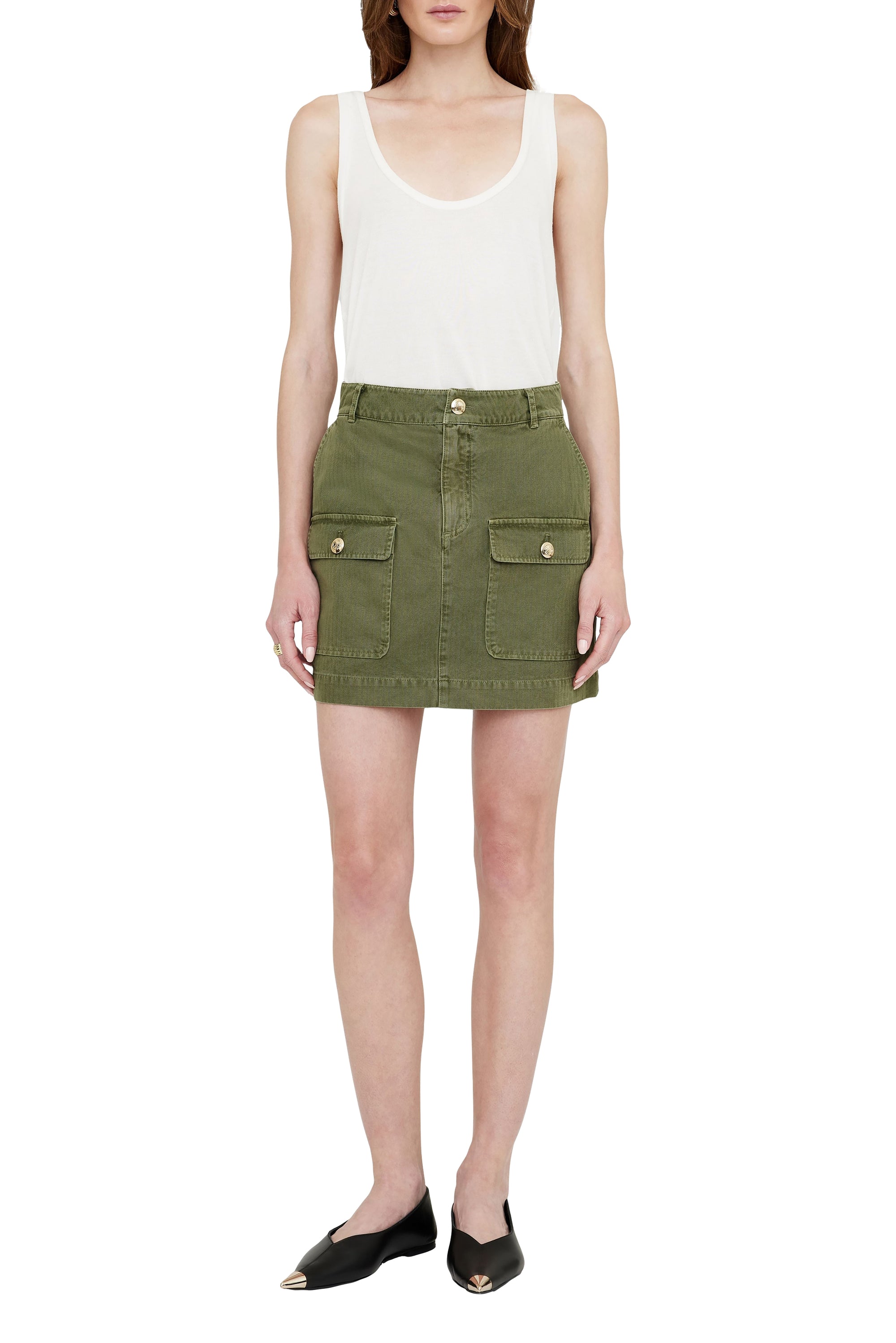 32qty RELIQUAT 50€ / ALIZA SKIRT - ARMY GREEN