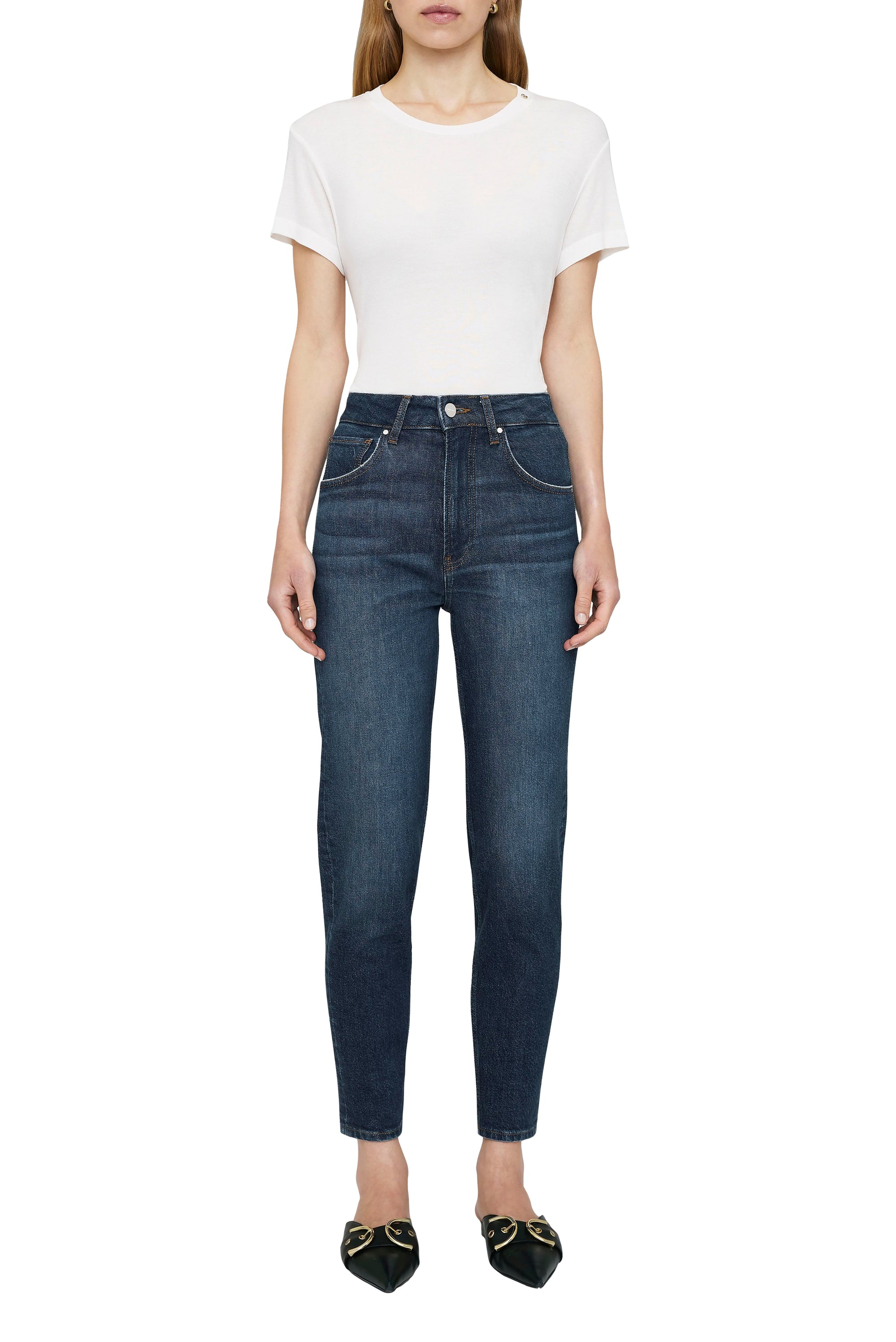 AMANI TEE - OFF WHITE CASHMERE BLEND