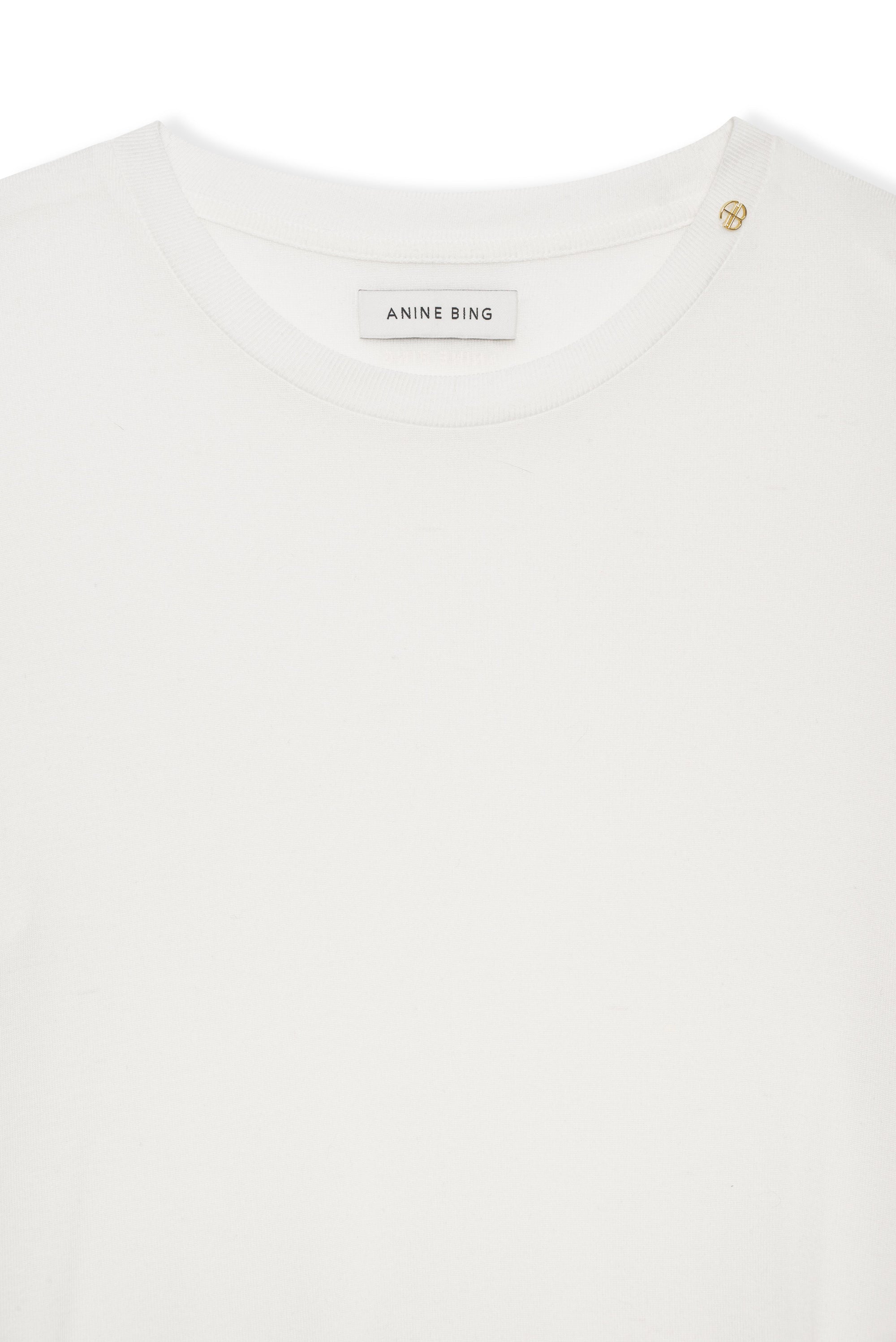 AMANI TEE - OFF WHITE CASHMERE BLEND