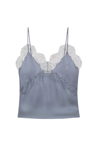 Caraco Amelie en soie - Grey
