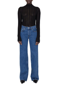 Top col montant Amy - Black