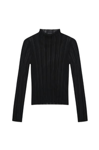 Top col montant Amy - Black