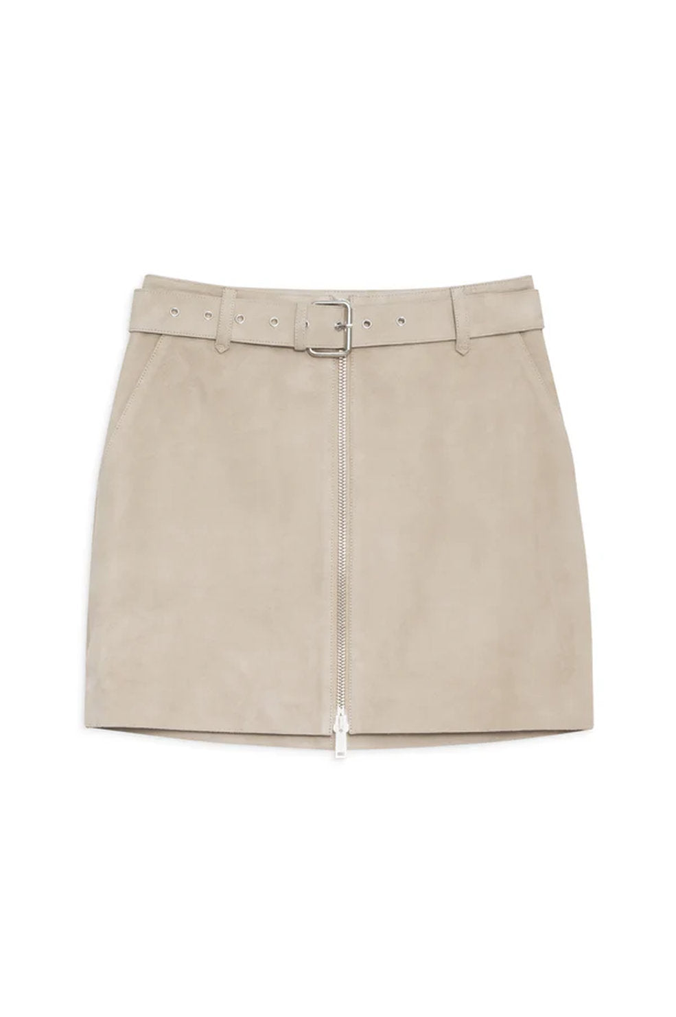 Jupe mini Ana en daim - Brown