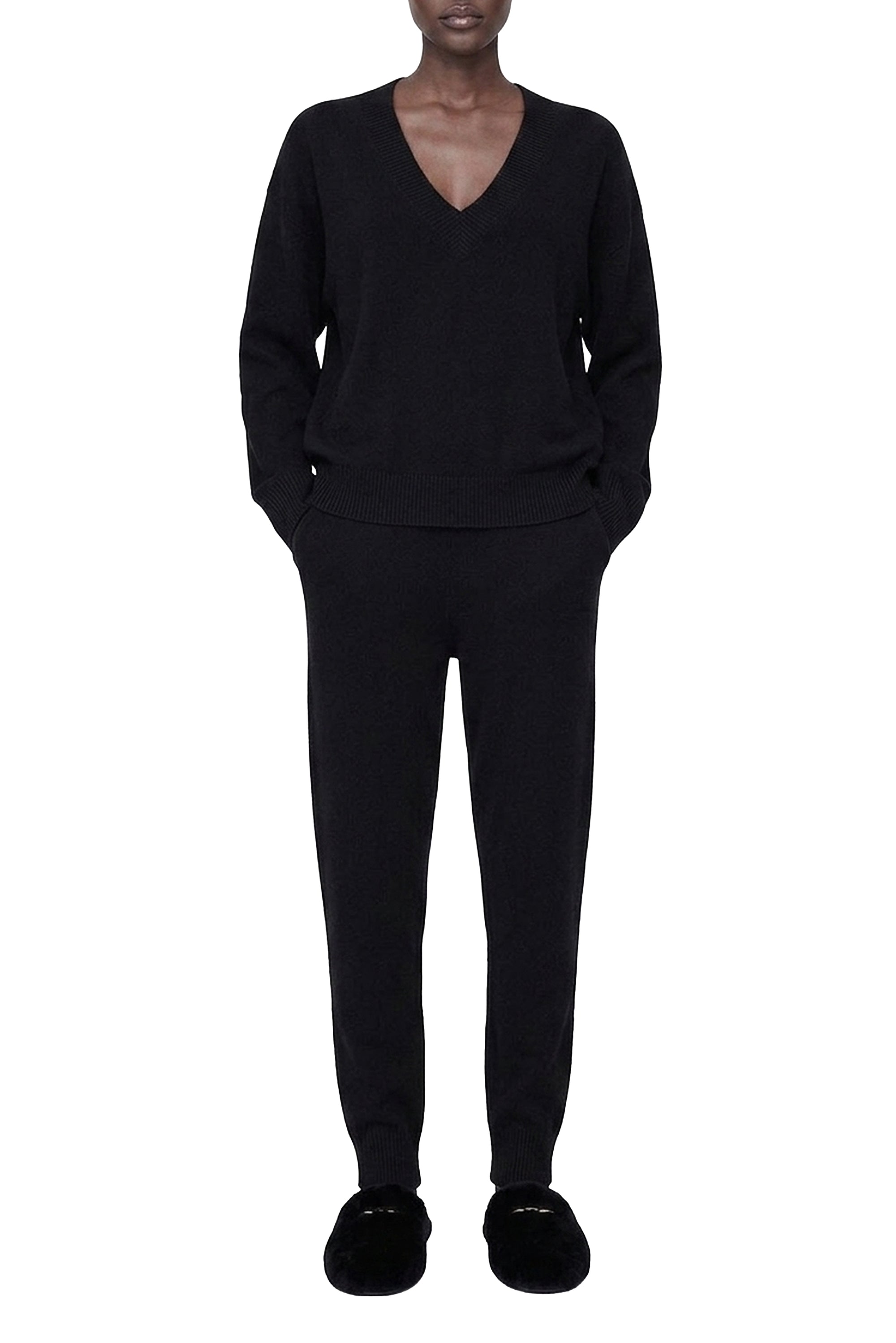 Angie cashmere jogging trousers - Black
