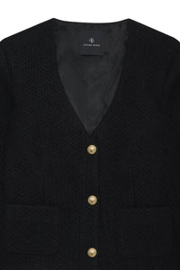 19qty RELIQUAT 120€ / ANITTA JACKET - BLACK WOVEN