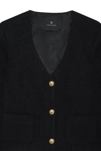 ANITTA JACKET - BLACK WOVEN