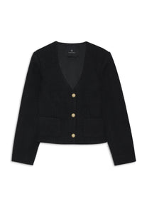 ANITTA JACKET - BLACK WOVEN