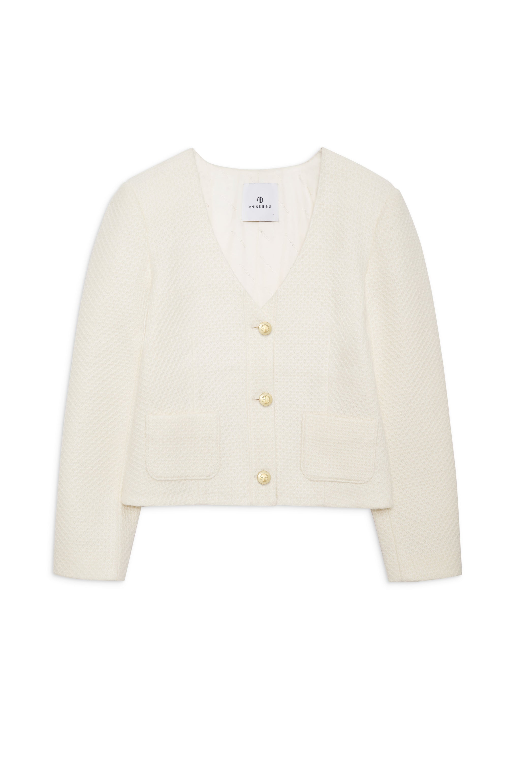 ANITTA JACKET - IVORY WOVEN