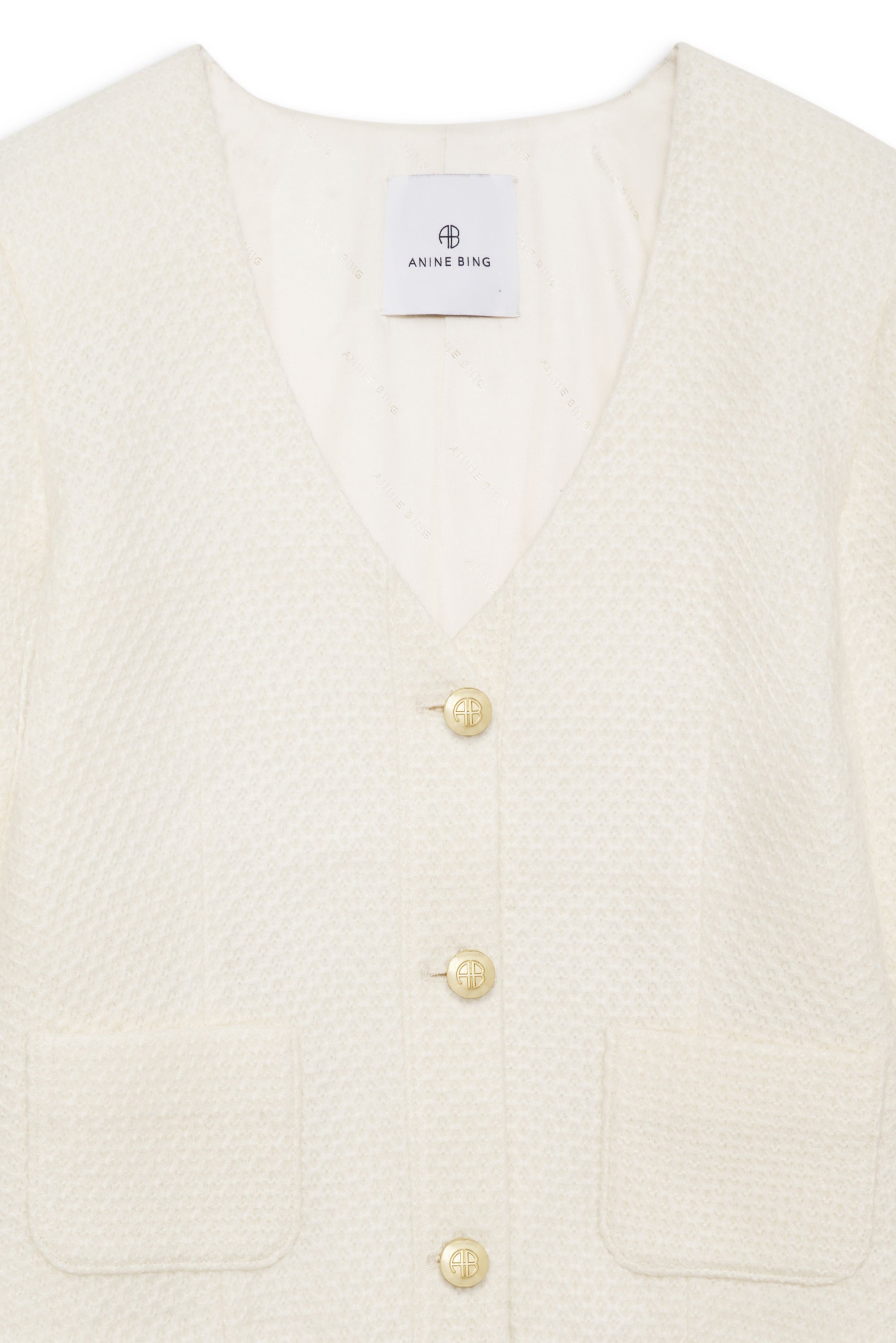 ANITTA JACKET - IVORY WOVEN